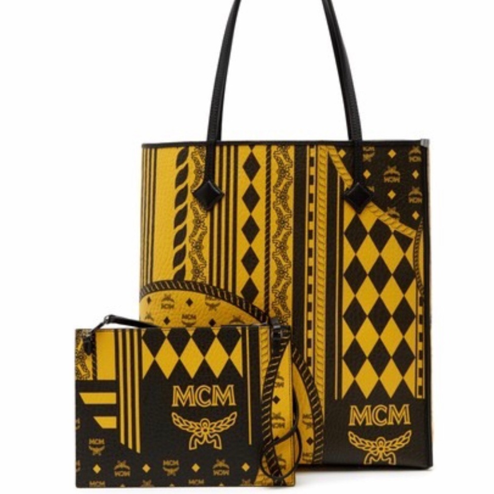 MCM -LIMONTS baroque kira shopper - SAHARA YELLOW